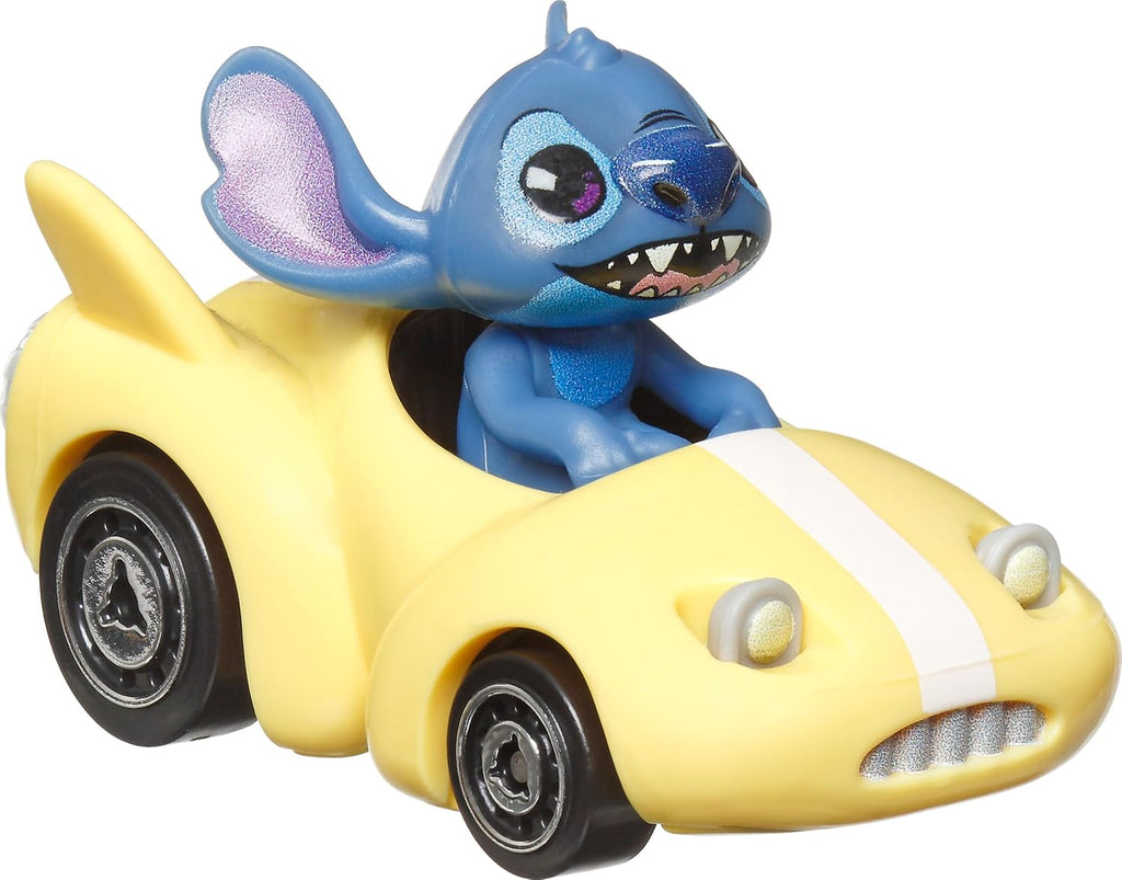 Hot Wheels RacerVerse, Set of 4 Die-Cast Disney Toy Cars Optimized for Hot Wheels Track with Popular Disney Characters a