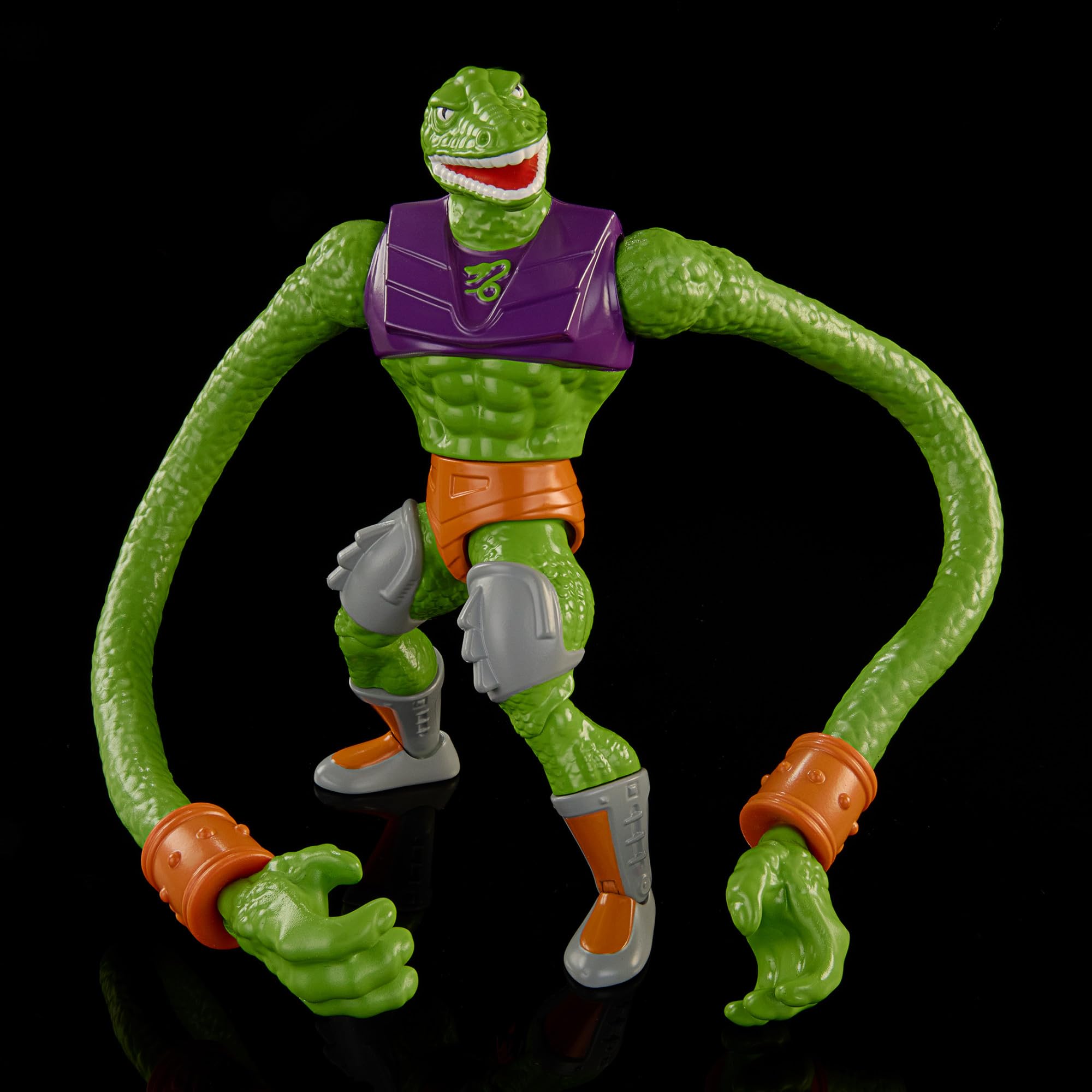 Masters of the Universe Origins Toy, Rise of Snake Men Sssqueeze, Articulated Collectible MOTU Figure with Accessory and Mini Comic, HKM78