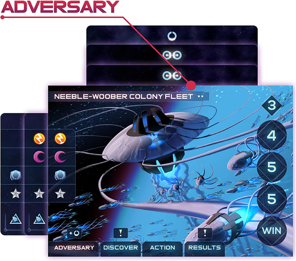 Asmadi Games One Deck Galaxy, Cooperative Card Game, A Whole Galaxy in One Deck, 1-2 Players, 30-60 Min, Ages 14+