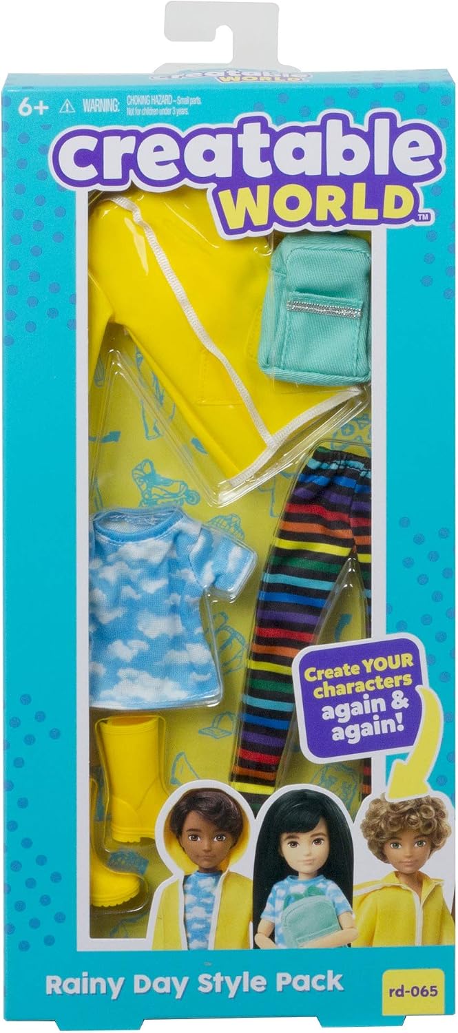 Mattel GKV37 Creatable World Rainy Day Style Pack RD-065