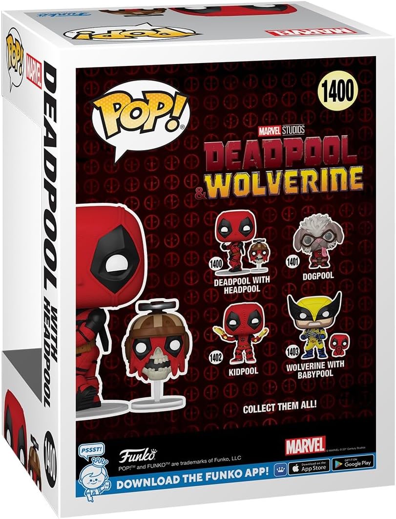 POP Funko Buddy: Deadpool & Wolverine - Deadpool with Headpool