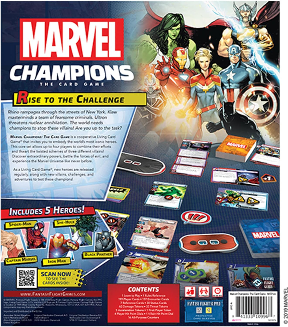 FFG Marvel Champions: The Card Game, Multicolor, 1 Main Game