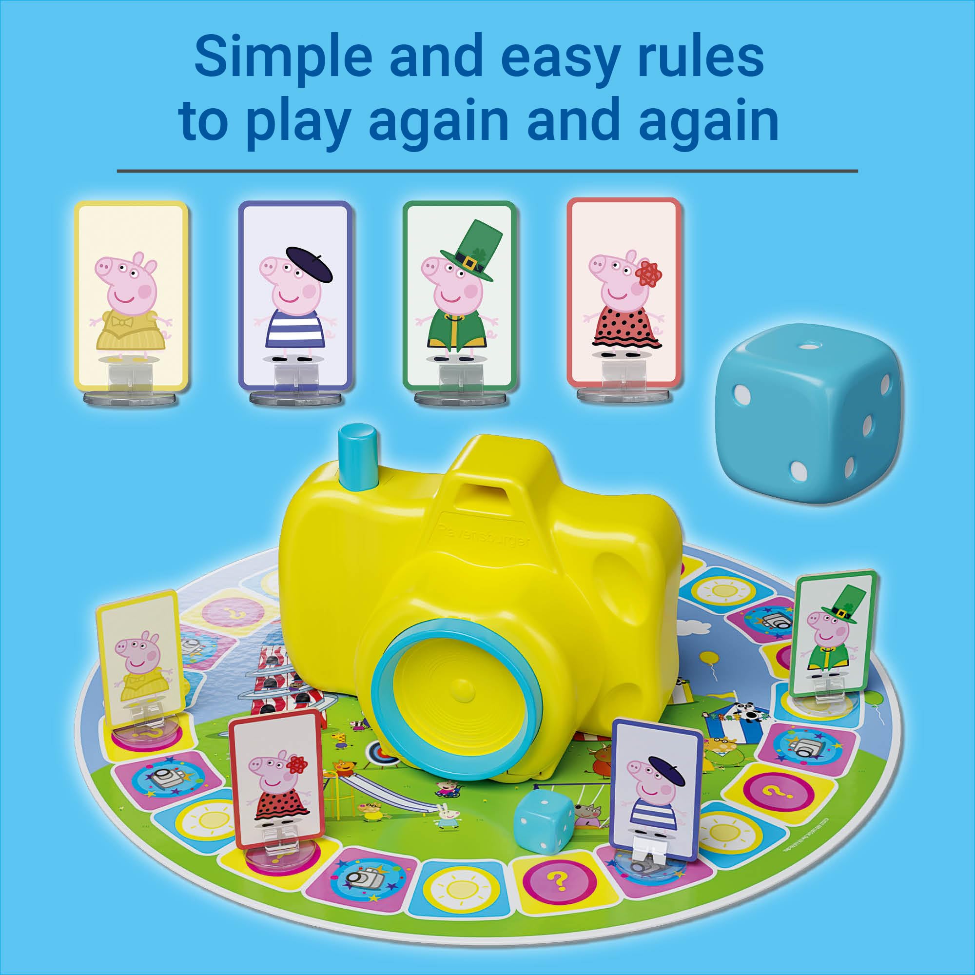 Ravensburger Peppa Pig Toys - Funny Photo Kids Game for Children Age 3 Years Up - 2 to 4 Players