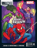 Iello, Unmatched Marvel: Brains and Brawn, Board Game, Ages 14+, 2-3 Players, 20-40 Minutes Playing Time