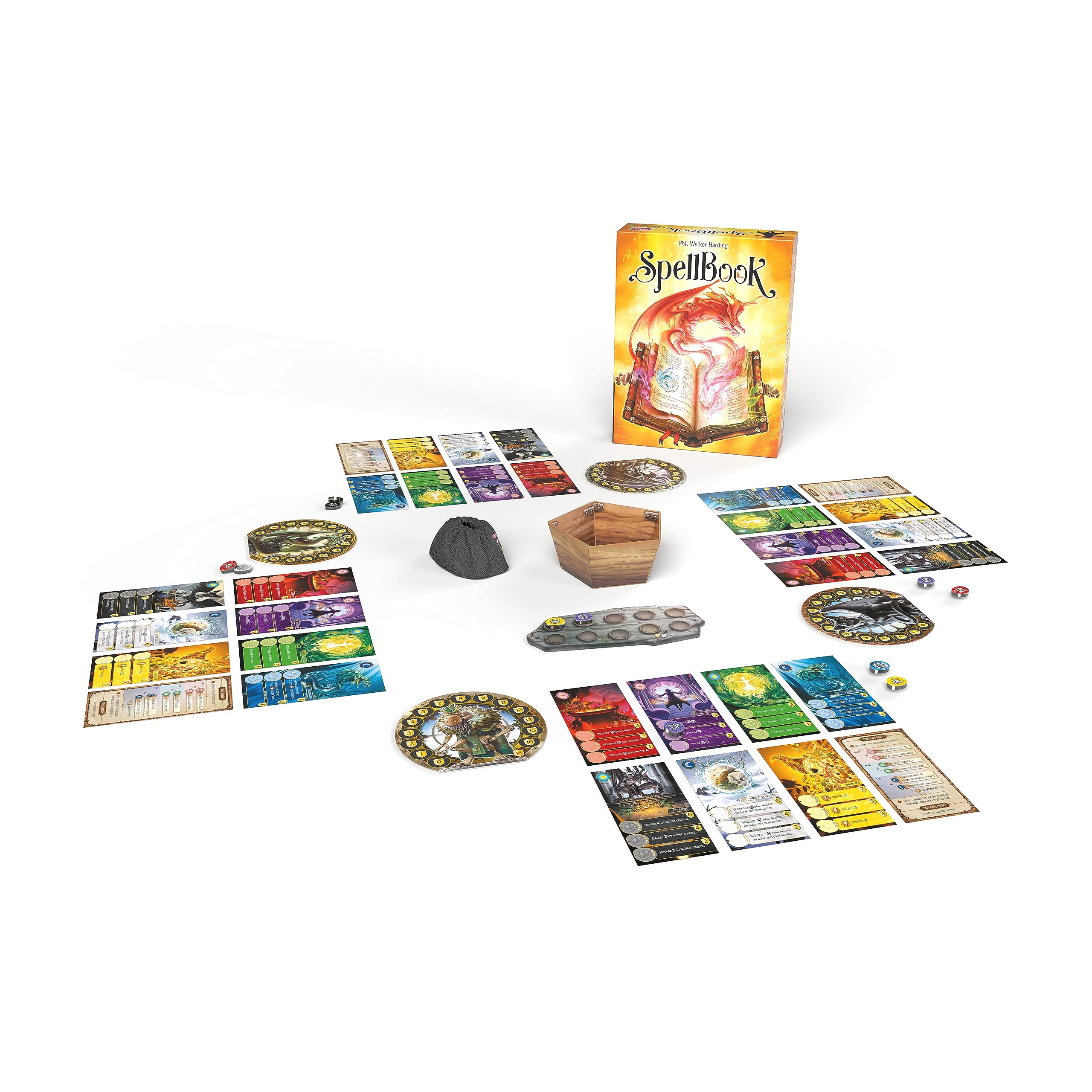 Asmodee | Spellbook | Strategy Board Game | Ages 10+ | 2-4 Players | 30-45 Minutes Playing Time