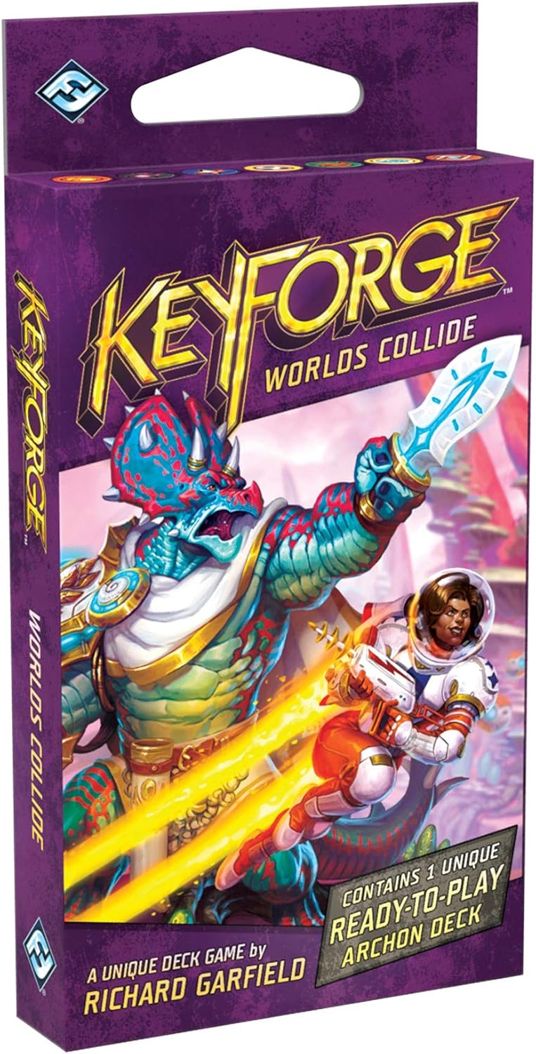FFG FFGKF05 KeyForge: Worlds Collide Deck, Mixed Colours