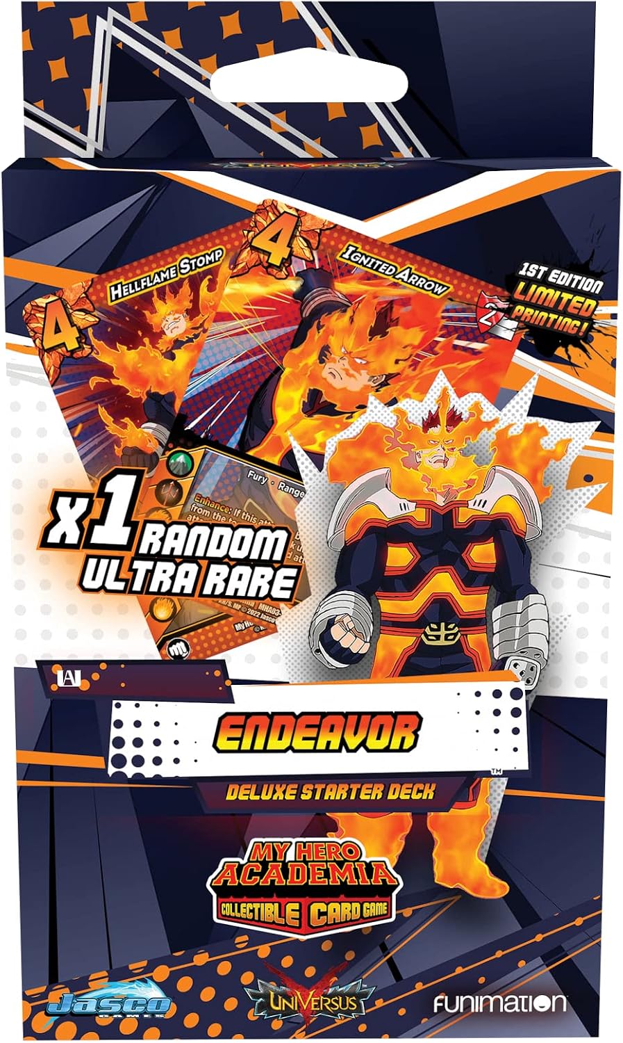 Asmodee Jasco Games My Hero Academia CCG Series 3: Endeavor Deluxe Starter Deck