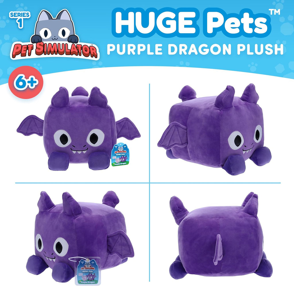 Pet Simulator - Purple Dragon Huge Pet Plush (8.5" Tall, Series 1)