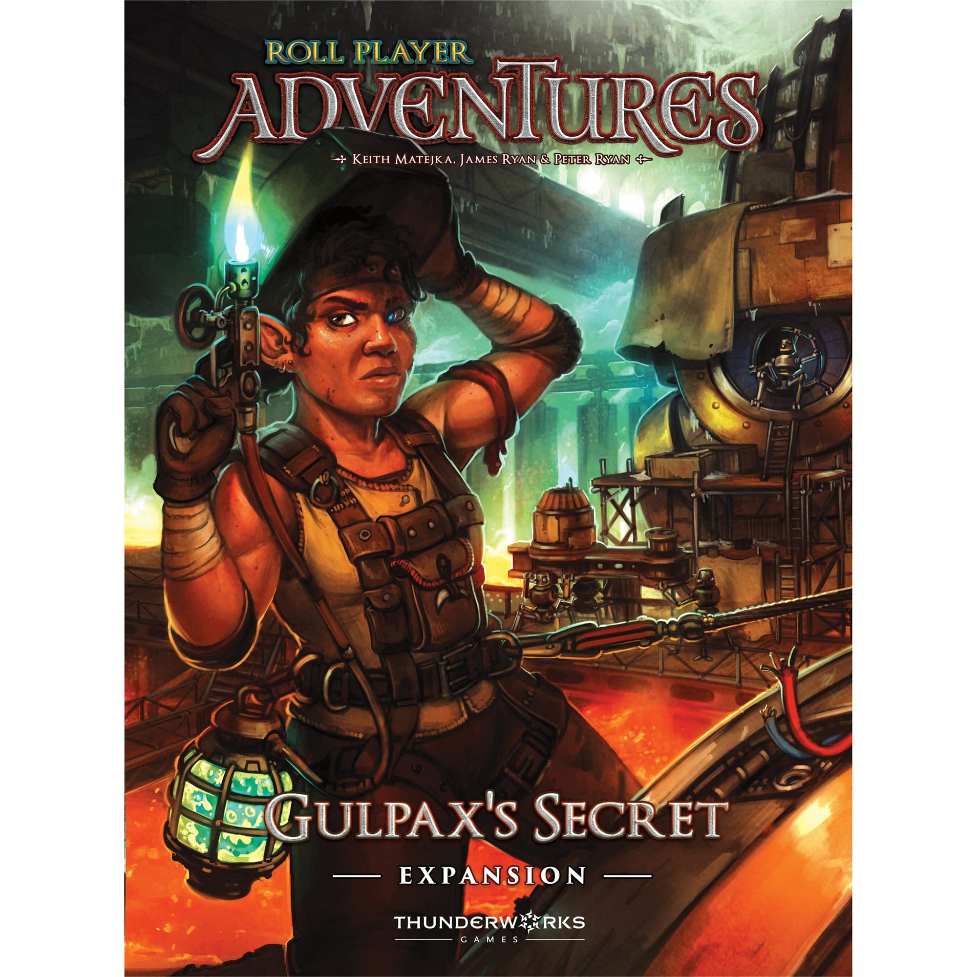Thunderworks Games - Roll Player Adventures: Gulpax's Secret Expansion | Storybook Board Game | Cooperative Adventure Campaign | World of Ulos | Ages 14+ | Family Game for 1-4 Players | 95-150 Minutes