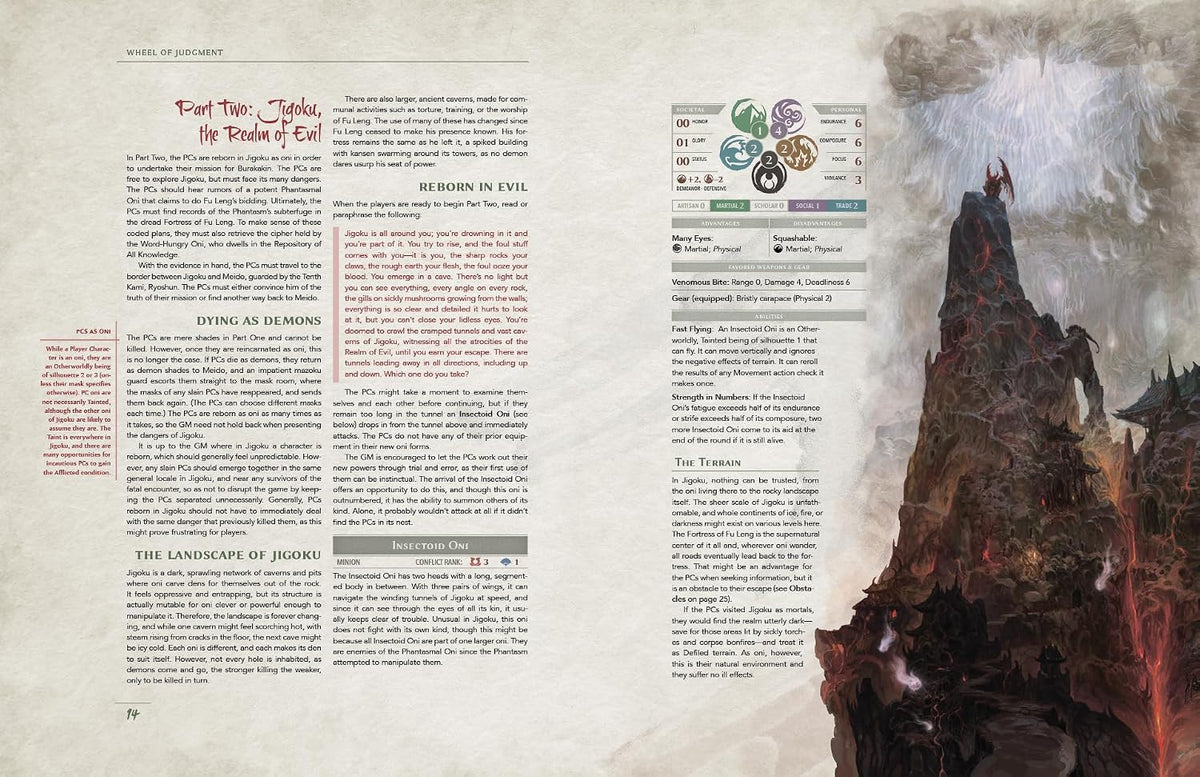 Fantasy Flight Games Legend of the Five Rings RPG: Wheel of Judgement Expansion for 14+
