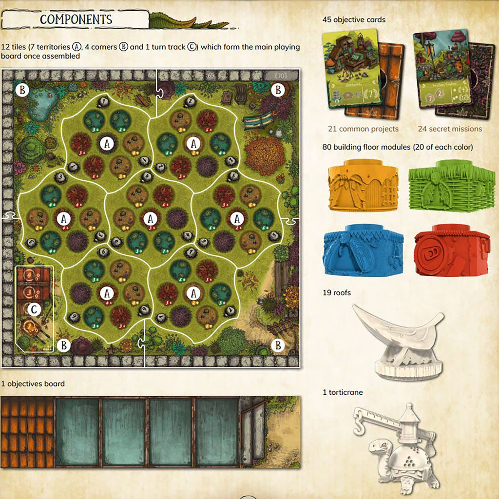 Holy Grail Games | Garden Nation | Board Game | Ages 10+ | 2-4 Players | 60-75 Minutes Playing Time