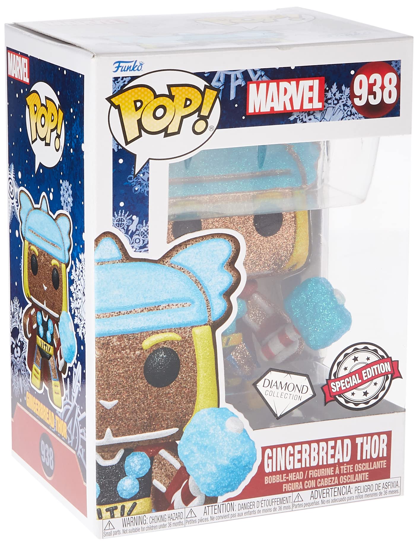 Funko Pop Marvel Thor Diamond Glitter Figure #957 - Exclusive Special Edition - Pop Marvel Figure 58235
