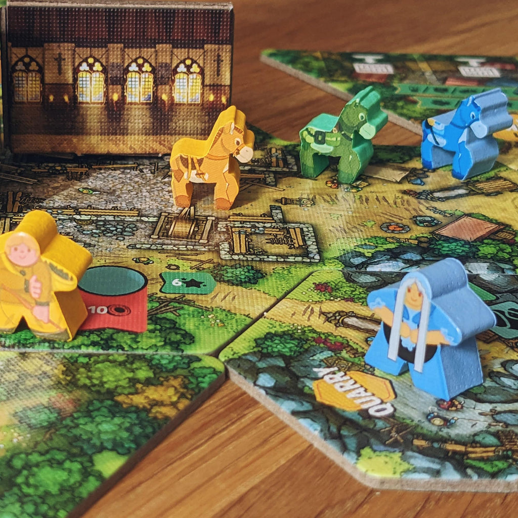 Mighty Boards: Hamlet - Competitive Tile Placement Village Building Board Game, Ages 10+, 1-4 Players, 25 Min Per Player