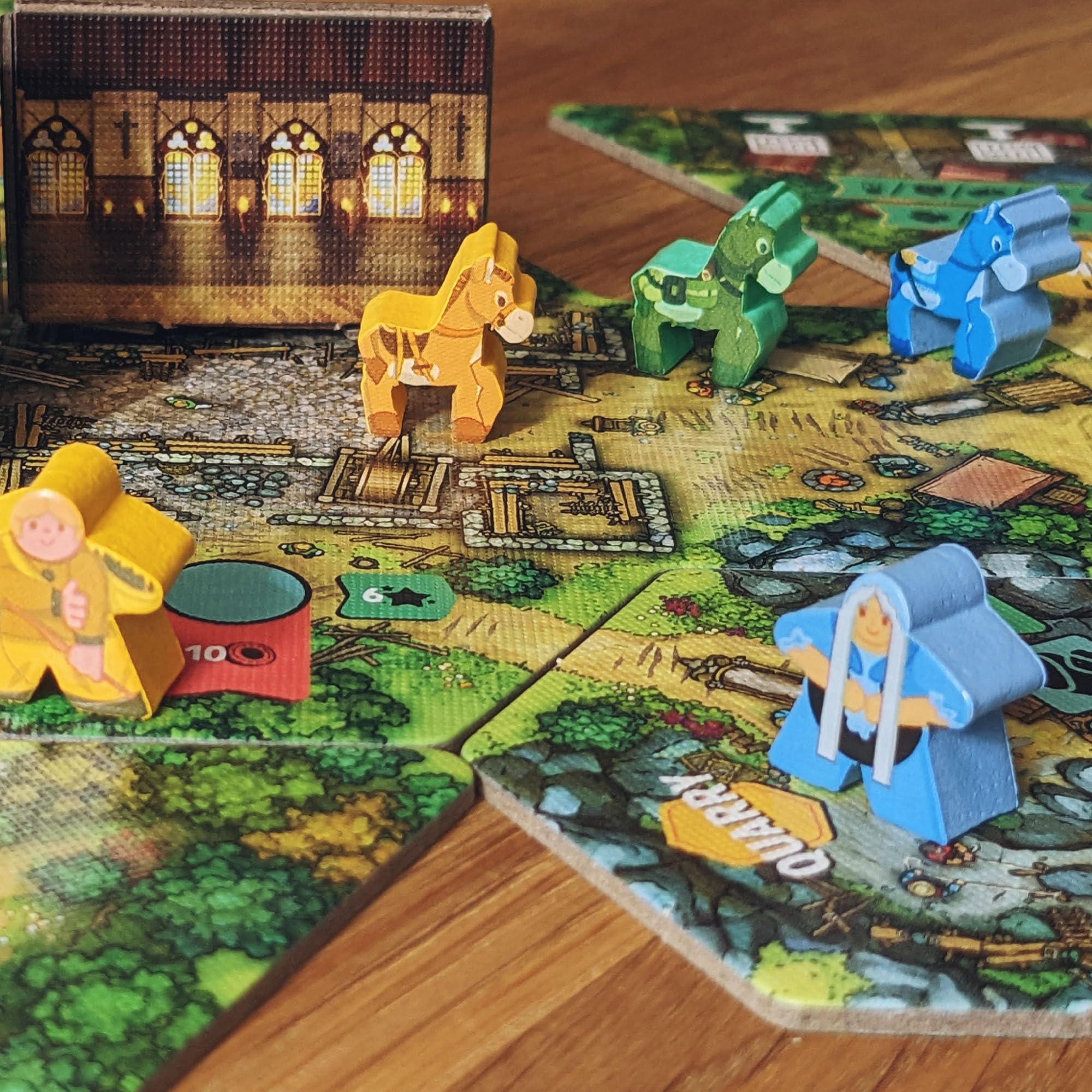 Mighty Boards: Hamlet - Competitive Tile Placement Village Building Board Game, Ages 10+, 1-4 Players, 25 Min Per Player