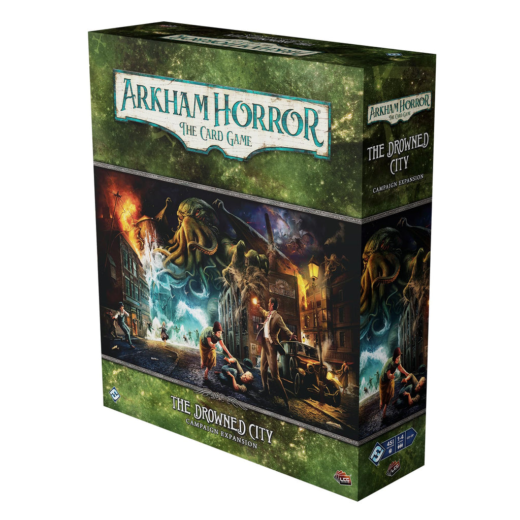 Fantasy Flight Games | Arkham Horror: The Drowned City Campaign Expansion | Card Game | Ages 14+ | 1-4 Players | 1-2 Hours Playing Time