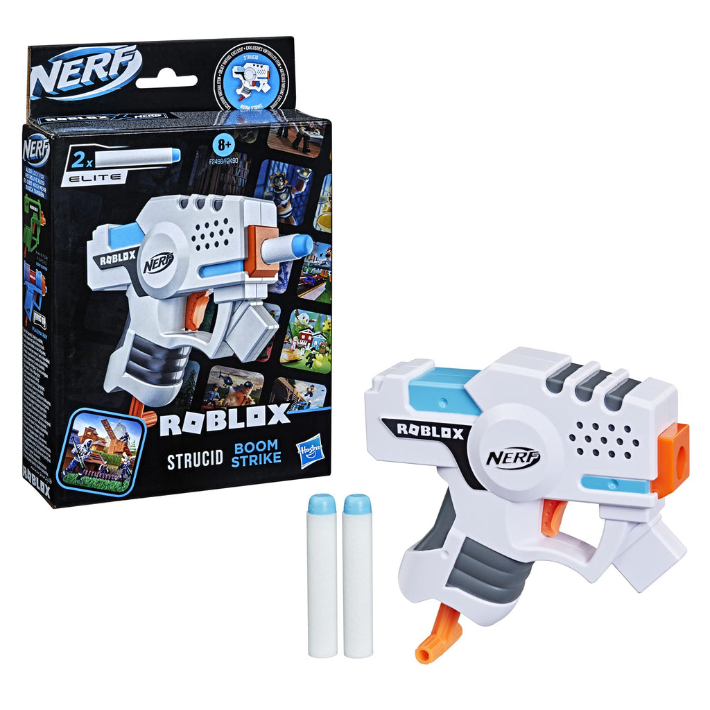 Nerf Roblox Strucid Boom Strike Toy Gun Foam Dart Blaster - Includes 2x Darts