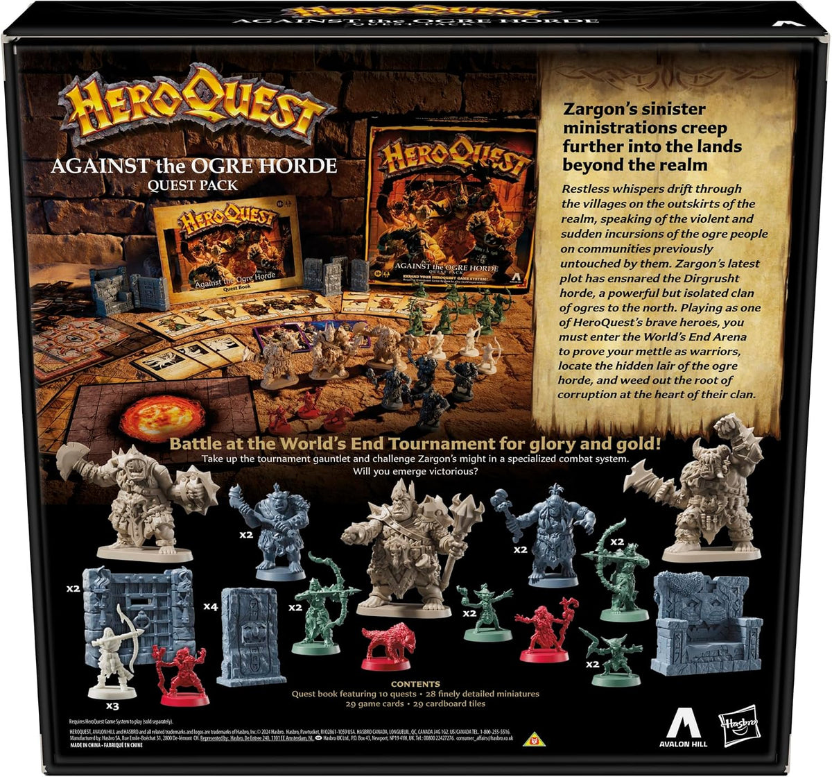 Avalon Hill Heroquest Against the Ogre Horde Quest Pack, Roleplaying Game, Requires HeroQuest Game System to Play - Engl