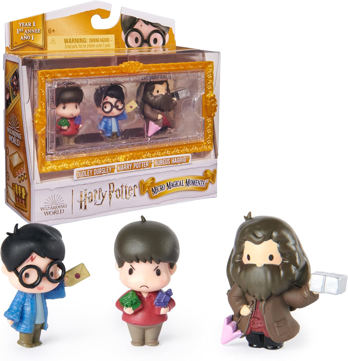 Wizarding World Spin Master Potter CllctbleMltPckHarryandDudley Solid Color (New) Harry, Hagrid & Dudley, 1, 6067402