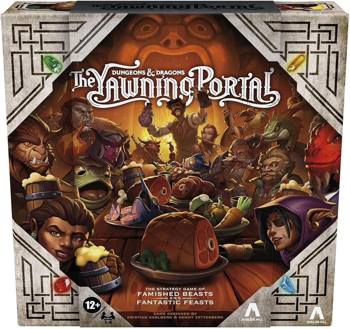 Avalon Hill Dungeons & Dragons: The Yawning Portal Game, D&D Strategy Board for 1-4 Players, Games, Family, F6647, Multi