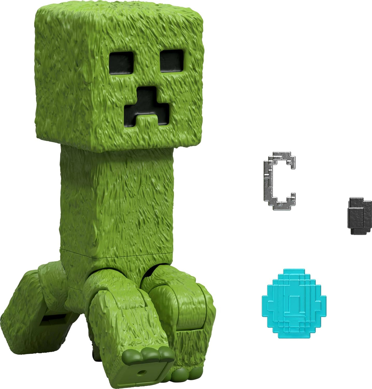 Mattel Minecraft Action Figure & Accessories Set, 4-inch Creeper Posable Character Collectible Inspired by A Minecraft M