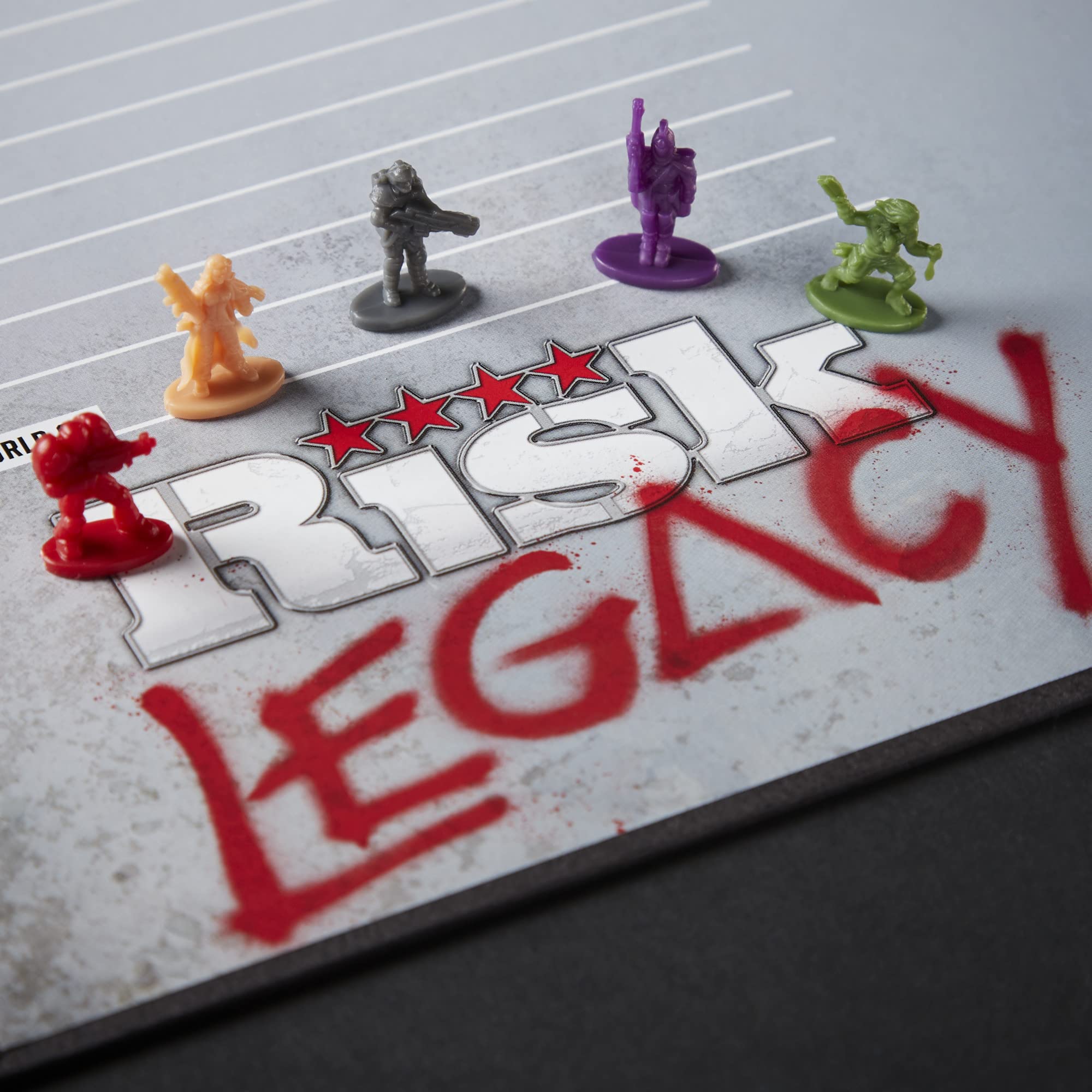 Hasbro Gaming Avalon Hill Risk Legacy Strategy Tabletop, Immersive Narrative Board Game for Ages 13 and Up, 3-5 Players, Multicolor