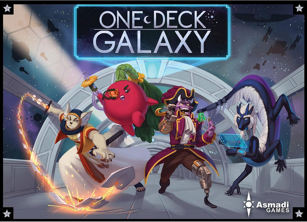 Asmadi Games One Deck Galaxy, Cooperative Card Game, A Whole Galaxy in One Deck, 1-2 Players, 30-60 Min, Ages 14+
