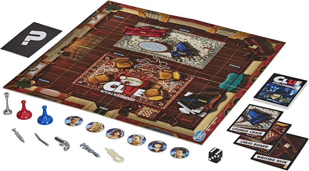 Hasbro Cluedo Board Game - Edition for Rivals, One-to-One for 2 Players, Fast Classic Detective Game for Children from 8