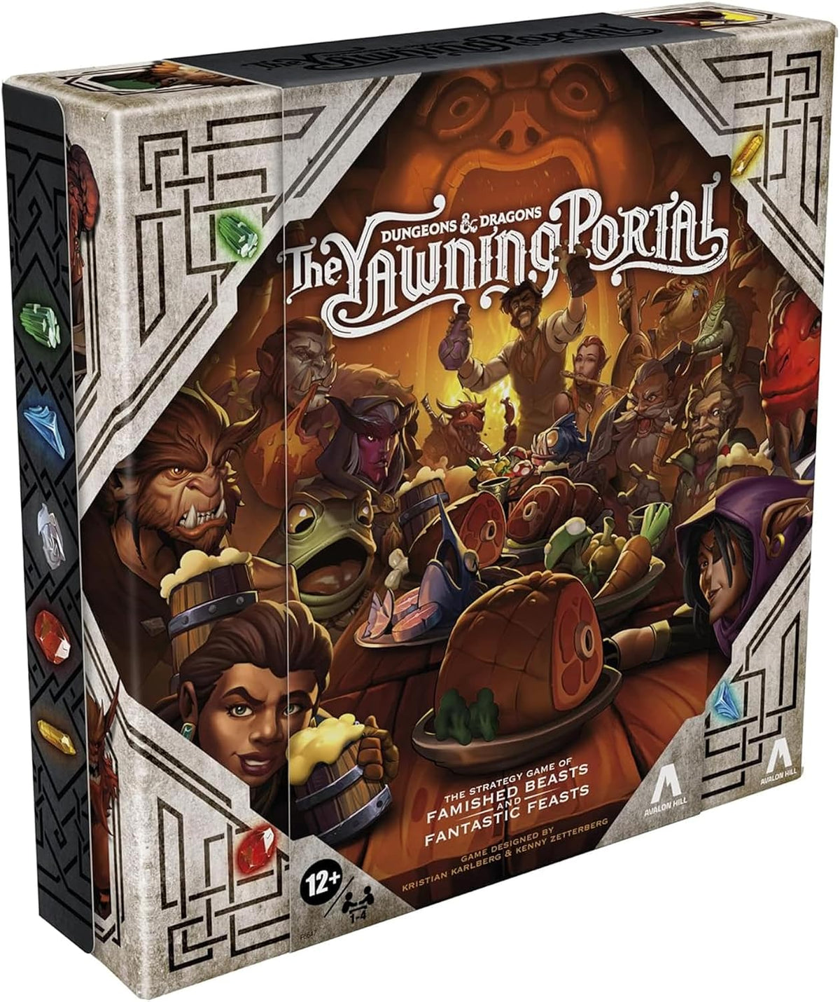 Avalon Hill Dungeons & Dragons: The Yawning Portal Game, D&D Strategy Board for 1-4 Players, Games, Family, F6647, Multi