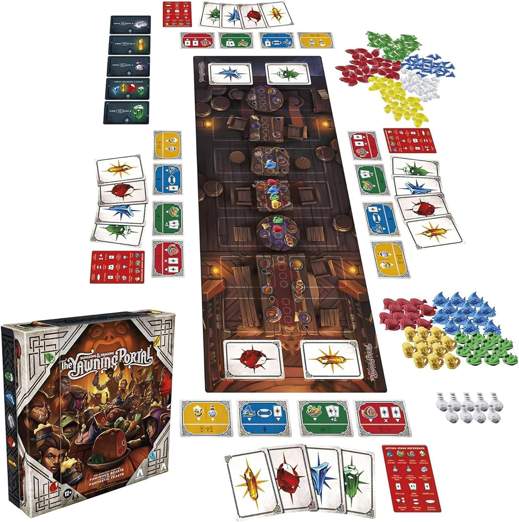 Avalon Hill Dungeons & Dragons: The Yawning Portal Game, D&D Strategy Board for 1-4 Players, Games, Family, F6647, Multi