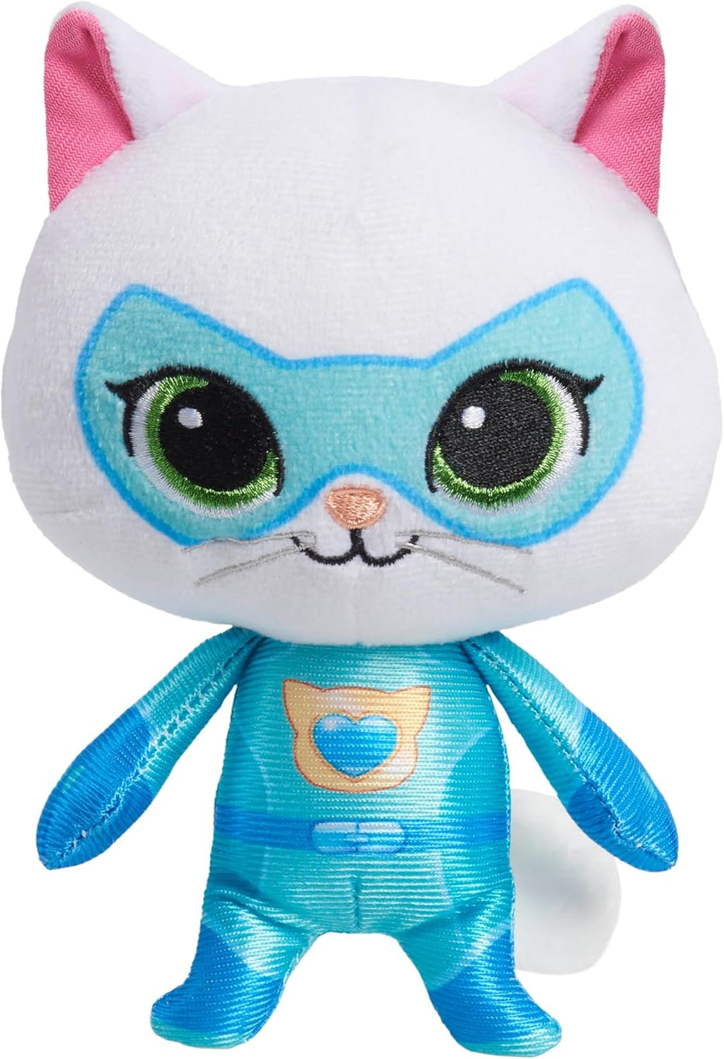Just Play Disney Junior SuperKitties Small Plush Stuffed Animal, Buddy, Kitten, Kids Toys for Ages 2 Up