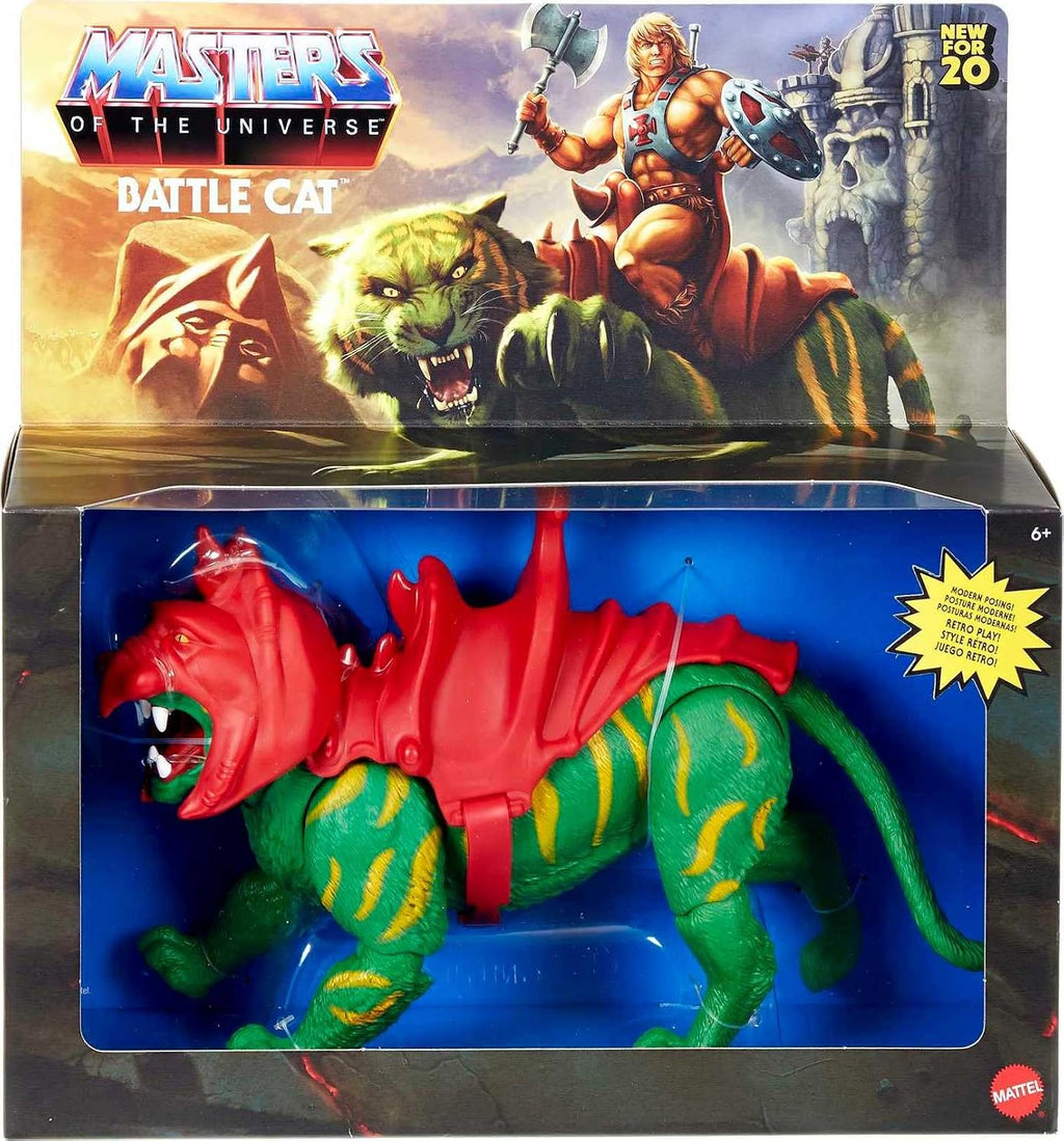 Masters of the Universe Origins Battle Cat Action Figure, He-Man's Tiger-Like Eternian Creature - MOTU , Gift for Kids A