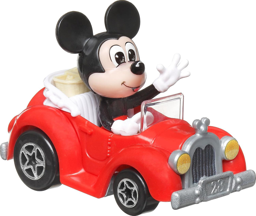 Hot Wheels RacerVerse, Set of 4 Die-Cast Disney Toy Cars Optimized for Hot Wheels Track with Popular Disney Characters a