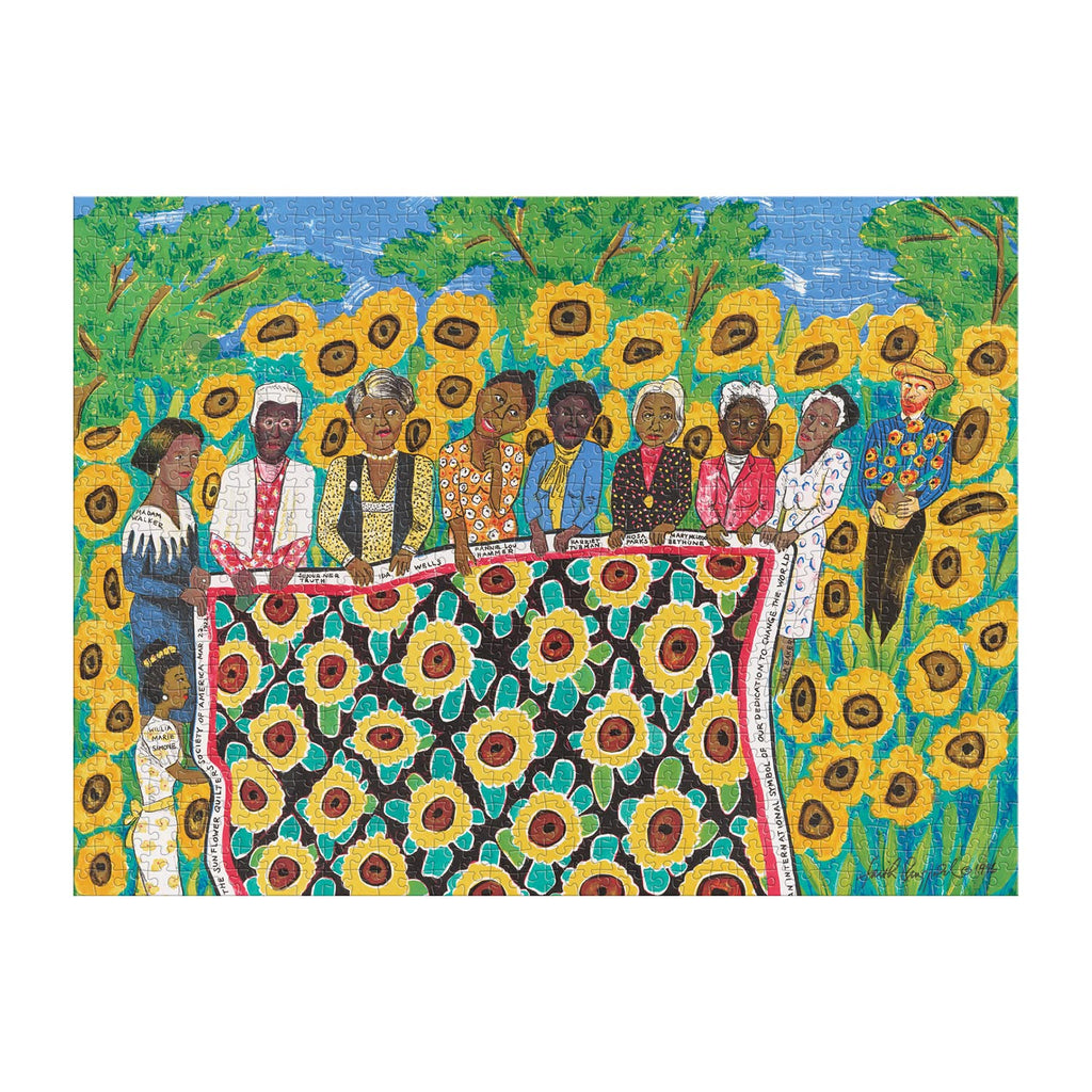 Galison 9780735370067 Faith Ringgold The Sunflower Quilting Bee at Arles 1000 Piece Puzzle