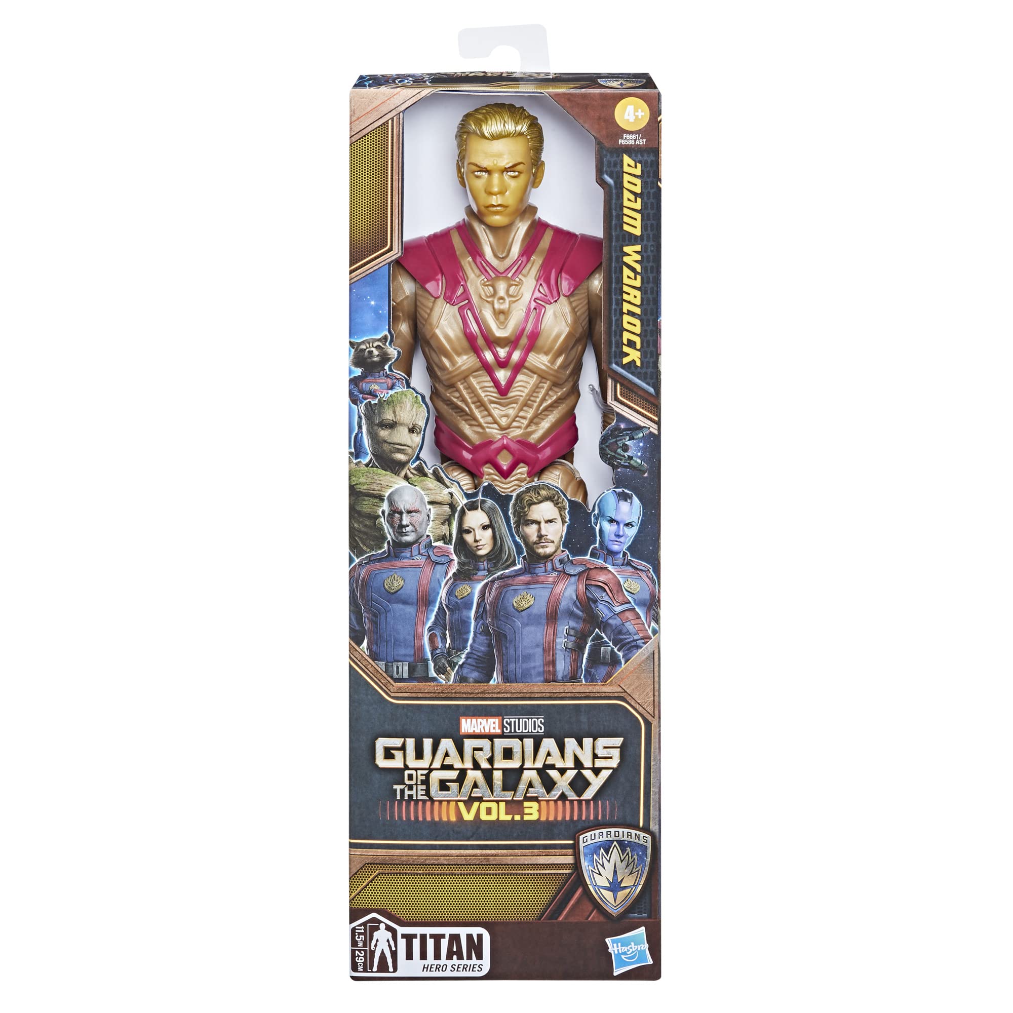 Marvel Guardians of the Galaxy Vol. 3 Titan Hero Series Adam Warlock Action Figure, Super Hero Toys for Children, Ages 4 and Up