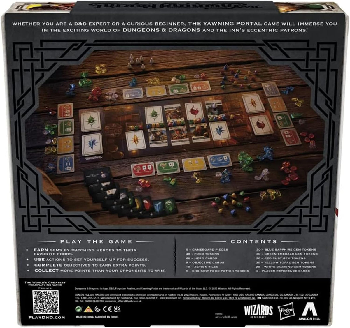 Avalon Hill Dungeons & Dragons: The Yawning Portal Game, D&D Strategy Board for 1-4 Players, Games, Family, F6647, Multi
