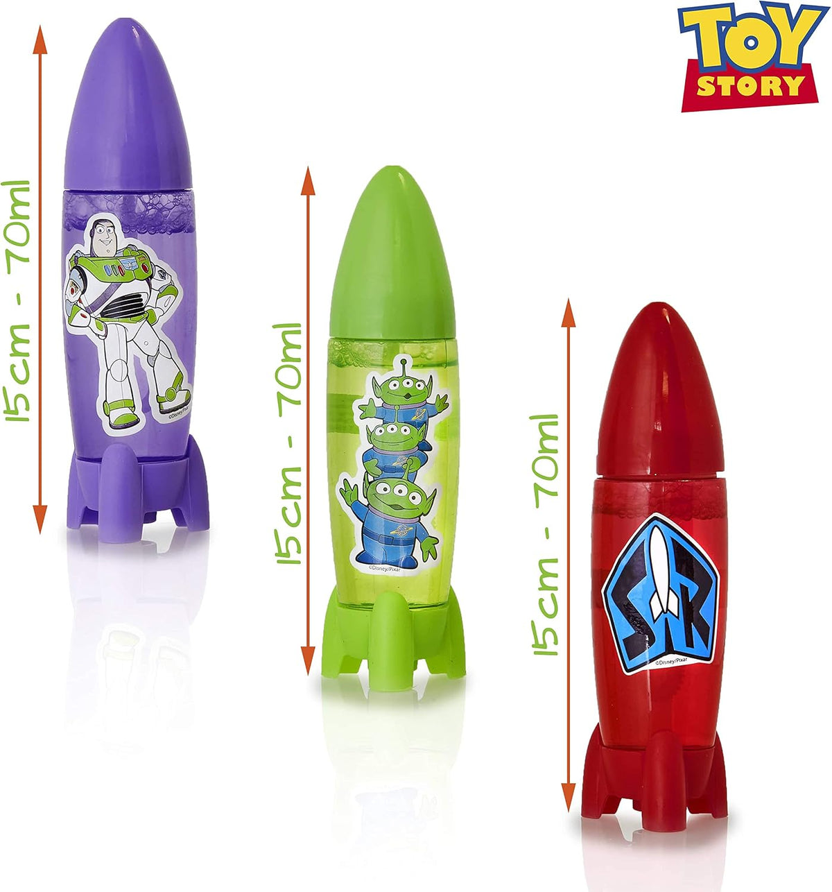 Disney Toy Story 4 Game 3 Piece Bubbles For Children With Buzz Lightyear