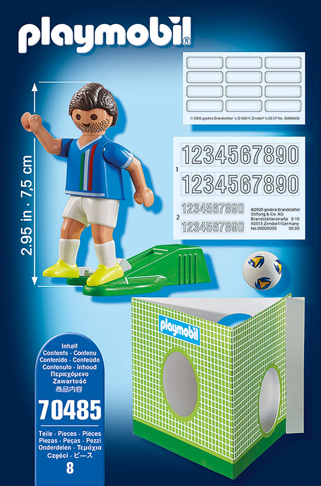 Playmobil 70485 Player Italian, Fun Imaginative Role-Play, PlaySets Suitable for Children Ages 4+