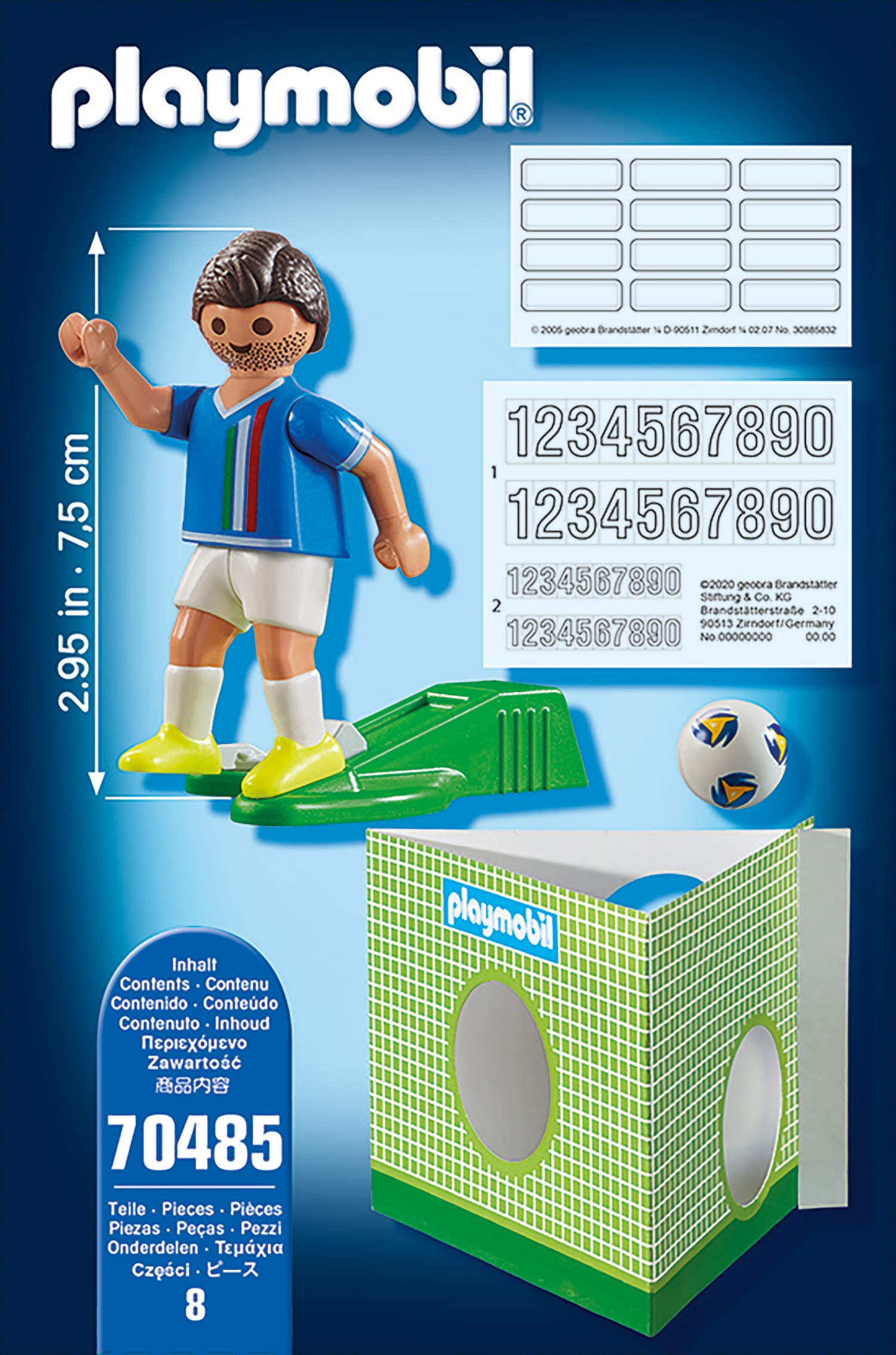 Playmobil 70485 Player Italian, Fun Imaginative Role-Play, PlaySets Suitable for Children Ages 4+