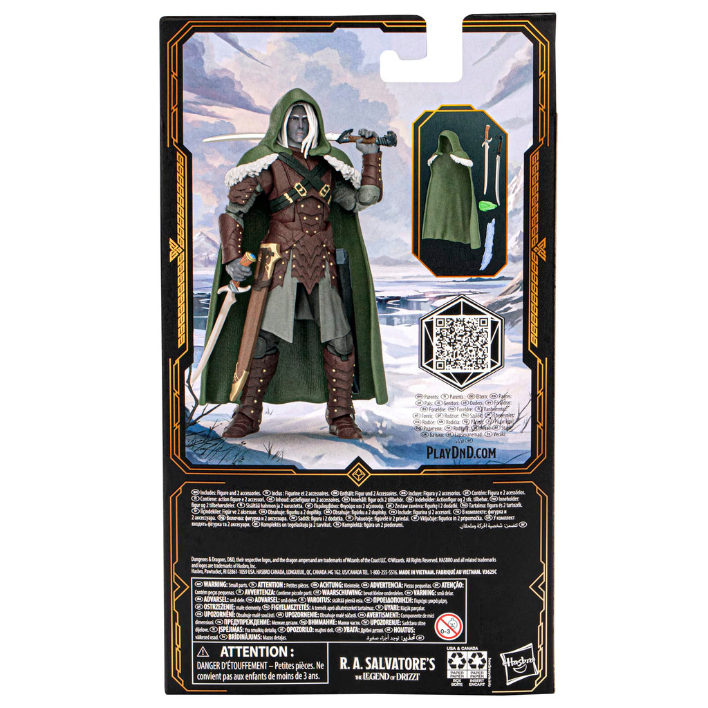 Dungeons & Dragons R.A. Salvatore's The Legend of Drizzt Golden Archive 6" Scale Drizzt Action Figure