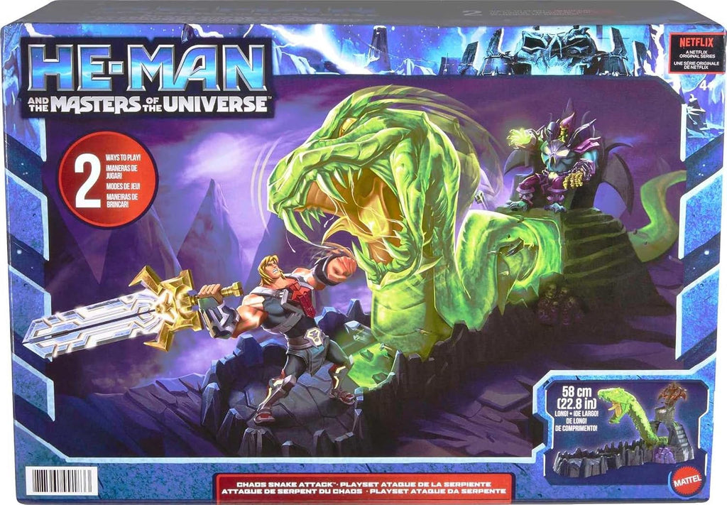 Masters of the Universe Mattel He-Man and the Playset 2022 Chaos Snake Attack 58 cm