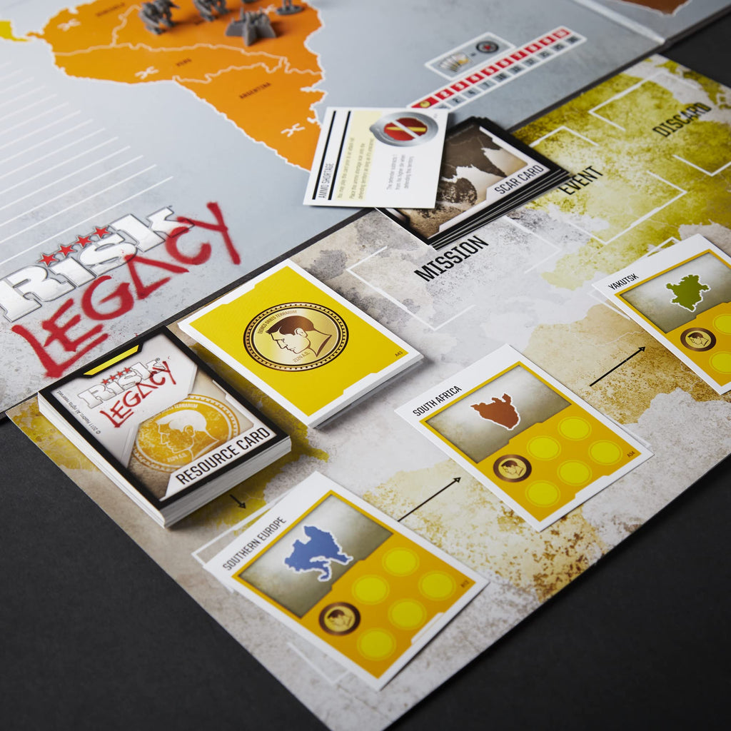 Hasbro Gaming Avalon Hill Risk Legacy Strategy Tabletop, Immersive Narrative Board Game for Ages 13 and Up, 3-5 Players, Multicolor