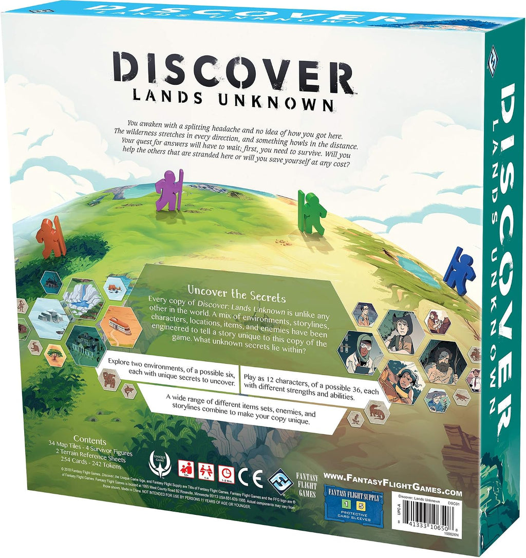 Fantasy Flight Games FFGDSC01 Discover: Lands Unknown, Mixed Colours