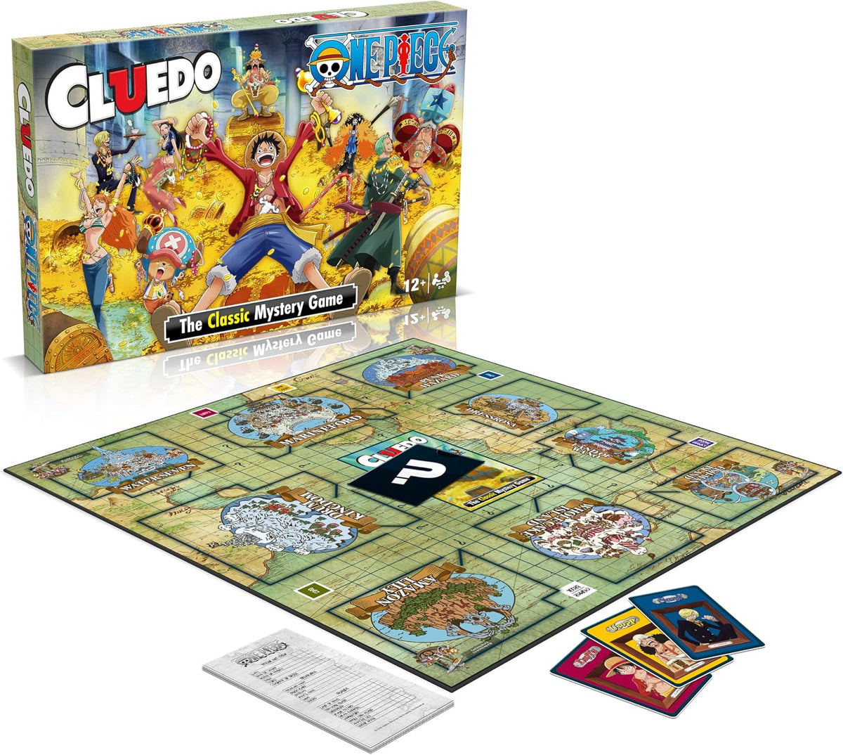 Winning Moves One Piece Cluedo Mystery Board Game perfect for 2–6 players and makes a great gift for anime fans aged 12 