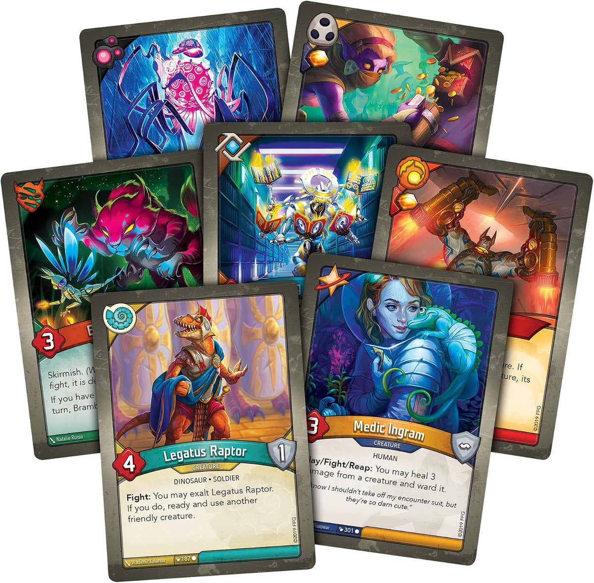 FFG FFGKF05 KeyForge: Worlds Collide Deck, Mixed Colours