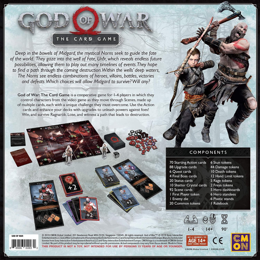 CoolMiniOrNot CMNGOW001 God of War The Card Game, Mixed Colours