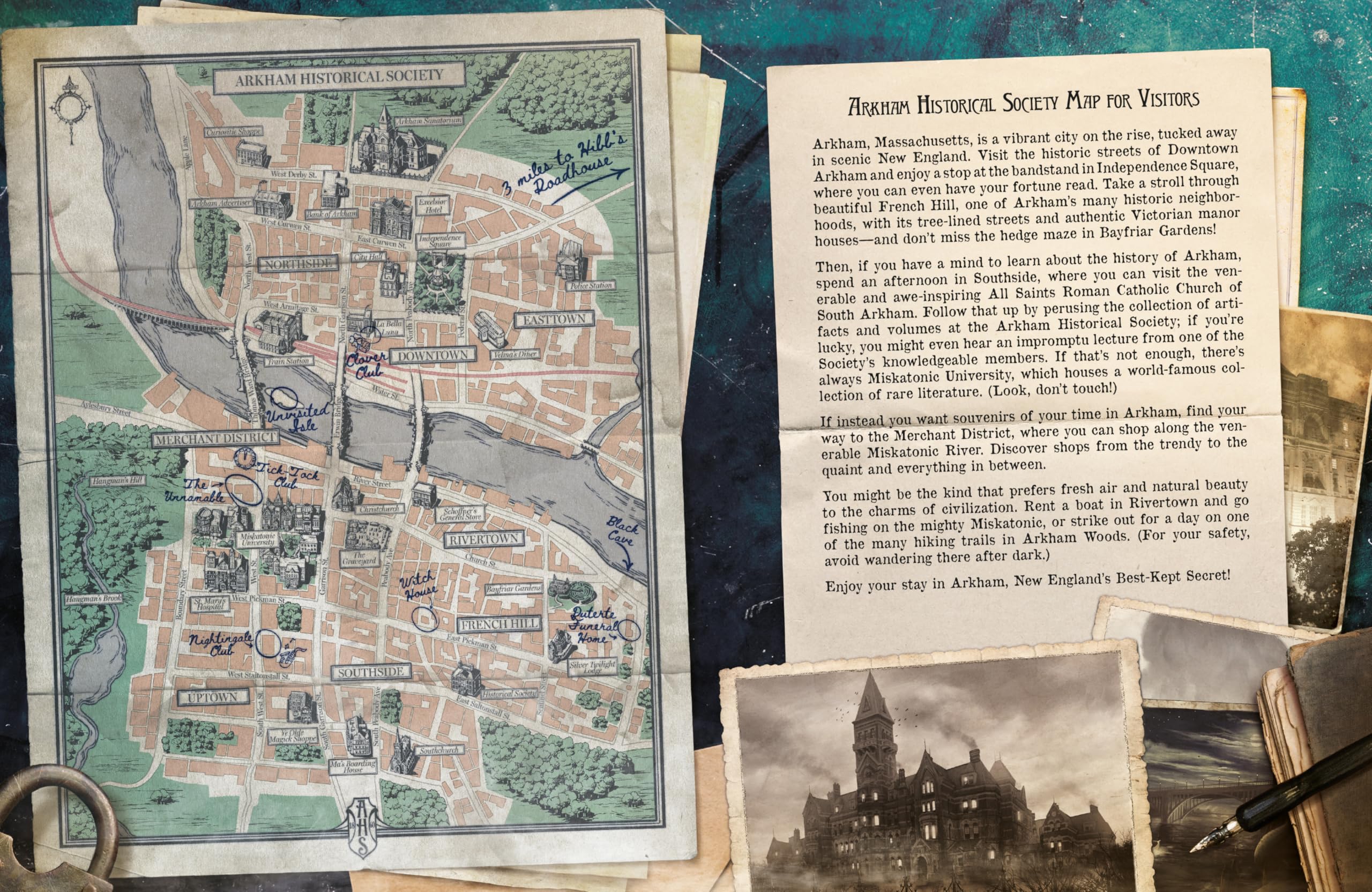 Arkham Horror The Roleplaying Game CORE RULEBOOK - Dive into 1920s Arkham's Mysterious World! Immersive RPG Adventure for Kids & Adults, Ages 14+, 2-6 Players, 1+ Hour Playtime, Made by EDGE Studio