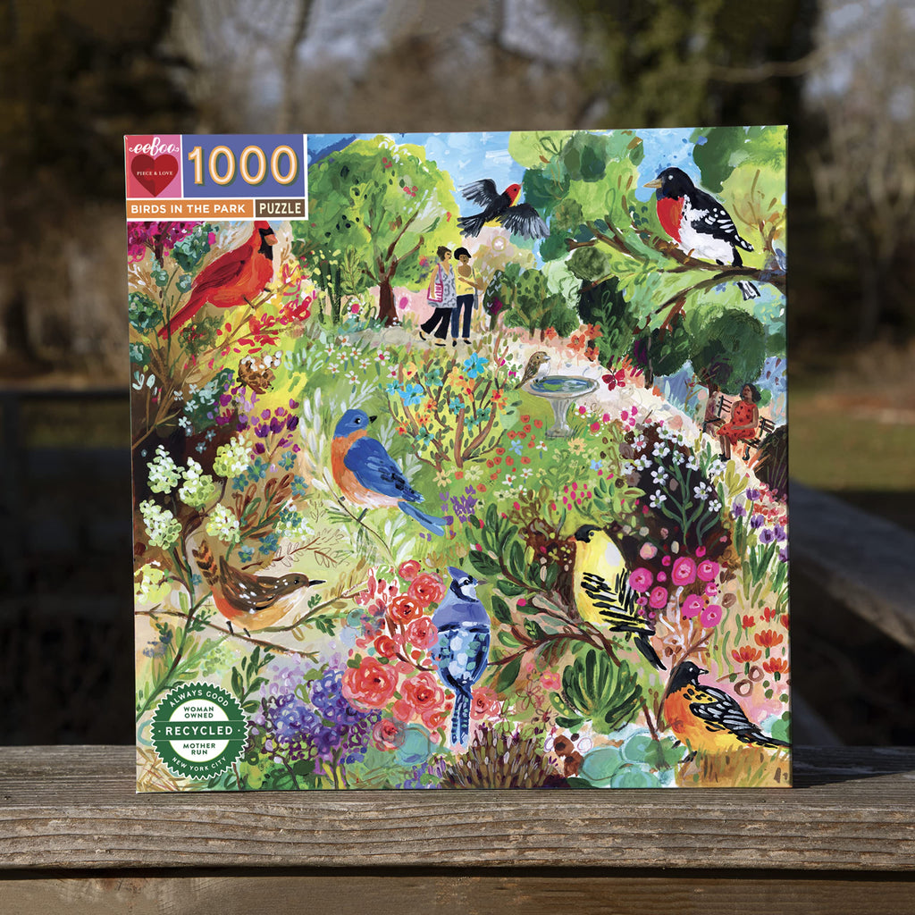 Puzzle 1000 pièces : Oiseaux dans le parc