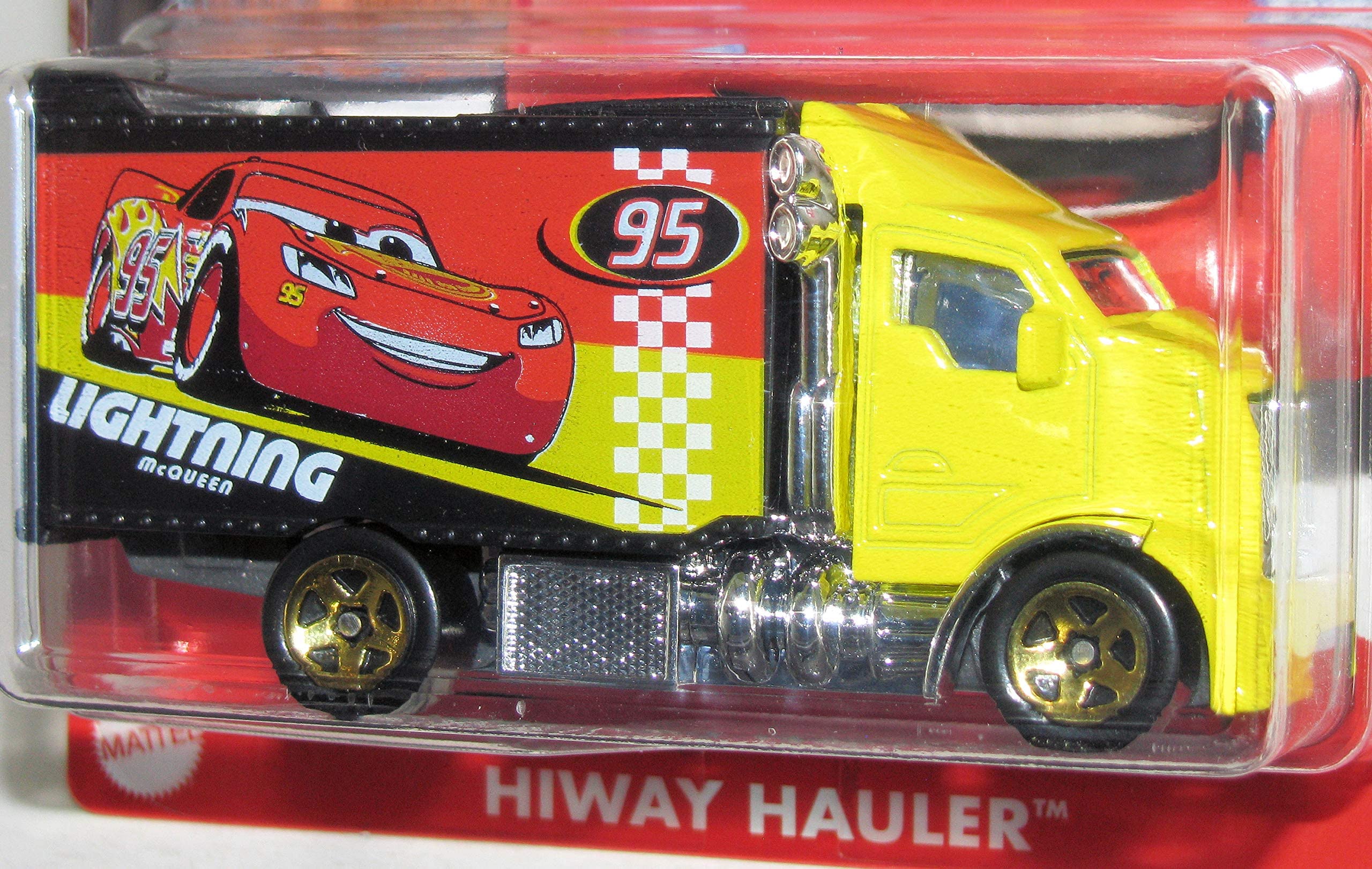 Hot Wheels Disney Pixar Cars Hiway Hauler Model Car Truck 1:64 Scale Metal Die-Cast Lightning McQueen Carl Ratchet Tools