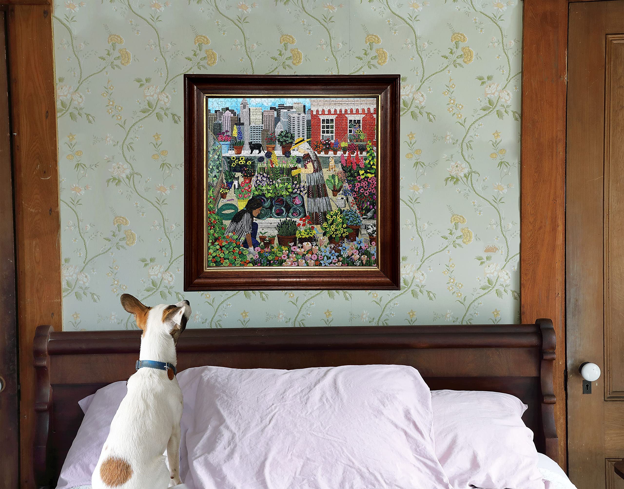 eeBoo Piece and Love Urban Gardening 1000 piece square adult Jigsaw Puzzle