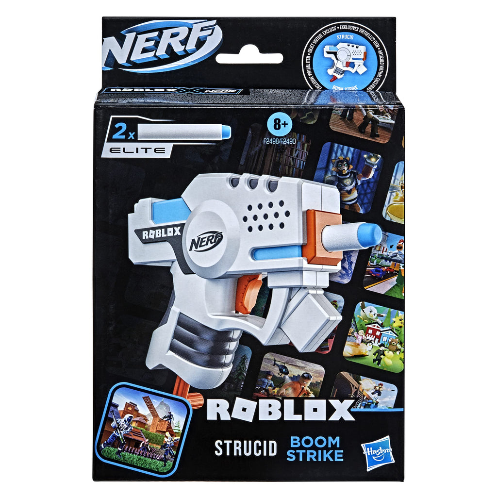 Nerf Roblox Strucid Boom Strike Toy Gun Foam Dart Blaster - Includes 2x Darts
